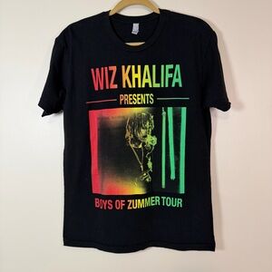 WIZ KHALIFA “Boys of Zummer‎ Tour” Tee Size M Streetwear Concert Indie Hip Hop